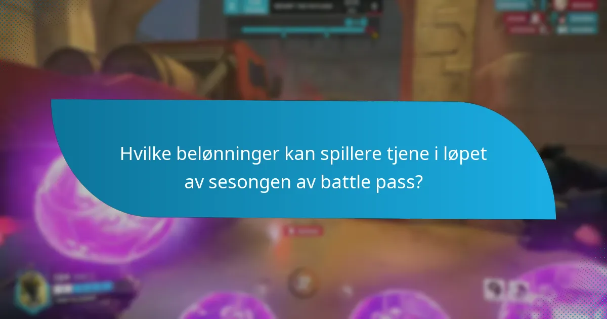 Hvilke belønninger kan spillere tjene i løpet av sesongen av battle pass?